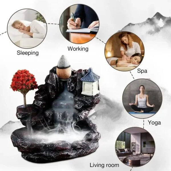 Waterfall Backflow Incense For Home And Office Decoration With Incense Cones 1.jpg