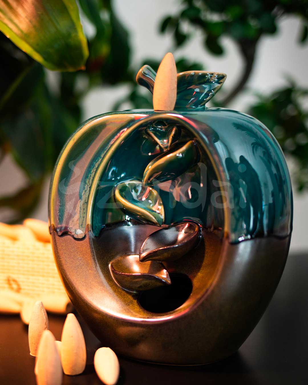 Zen Apple Backflow Incense Burner.jpg Zen Apple Backflow Incense Burner.jpg