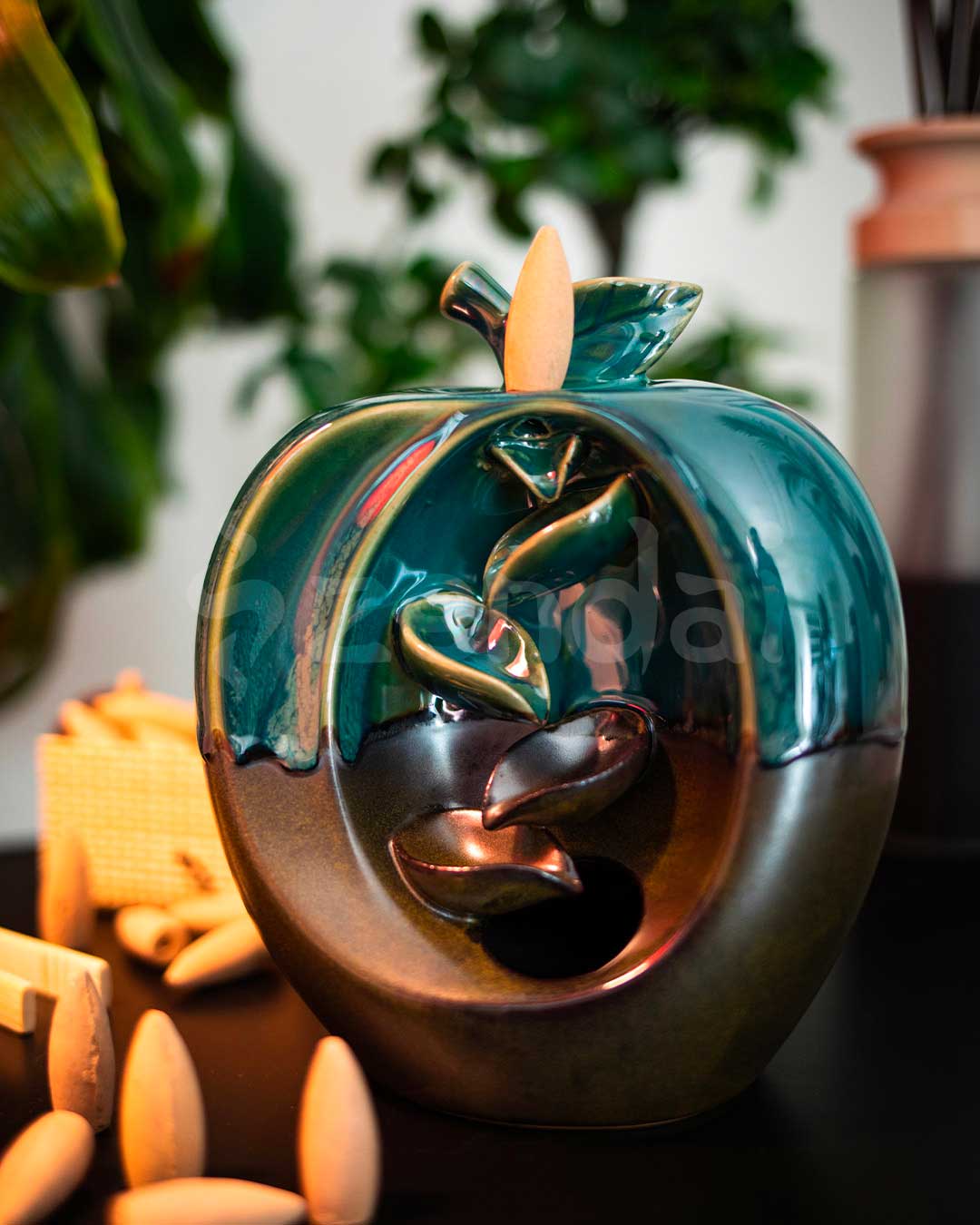 Zen Apple Backflow Incense Burner4.jpg Zen Apple Backflow Incense Burner4.jpg