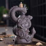 mainimage0Purple Clay Dragon Incense Burner with 20 Cones Waterfall Backflow Incense Holder Aromatherapy Ornament Zen Decor.jpg