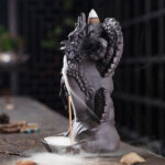 mainimage0Purple Clay Dragon Incense Burner with 20 Cones Waterfall Backflow Incense Holder Aromatherapy Ornament Zen Decor.jpg