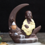 variantimage8Creative Home Decoration Buddhist Incense Burner Small Buddha Ceramic Censer Little Monk Backflow Incense Holder Ceramic.jpg