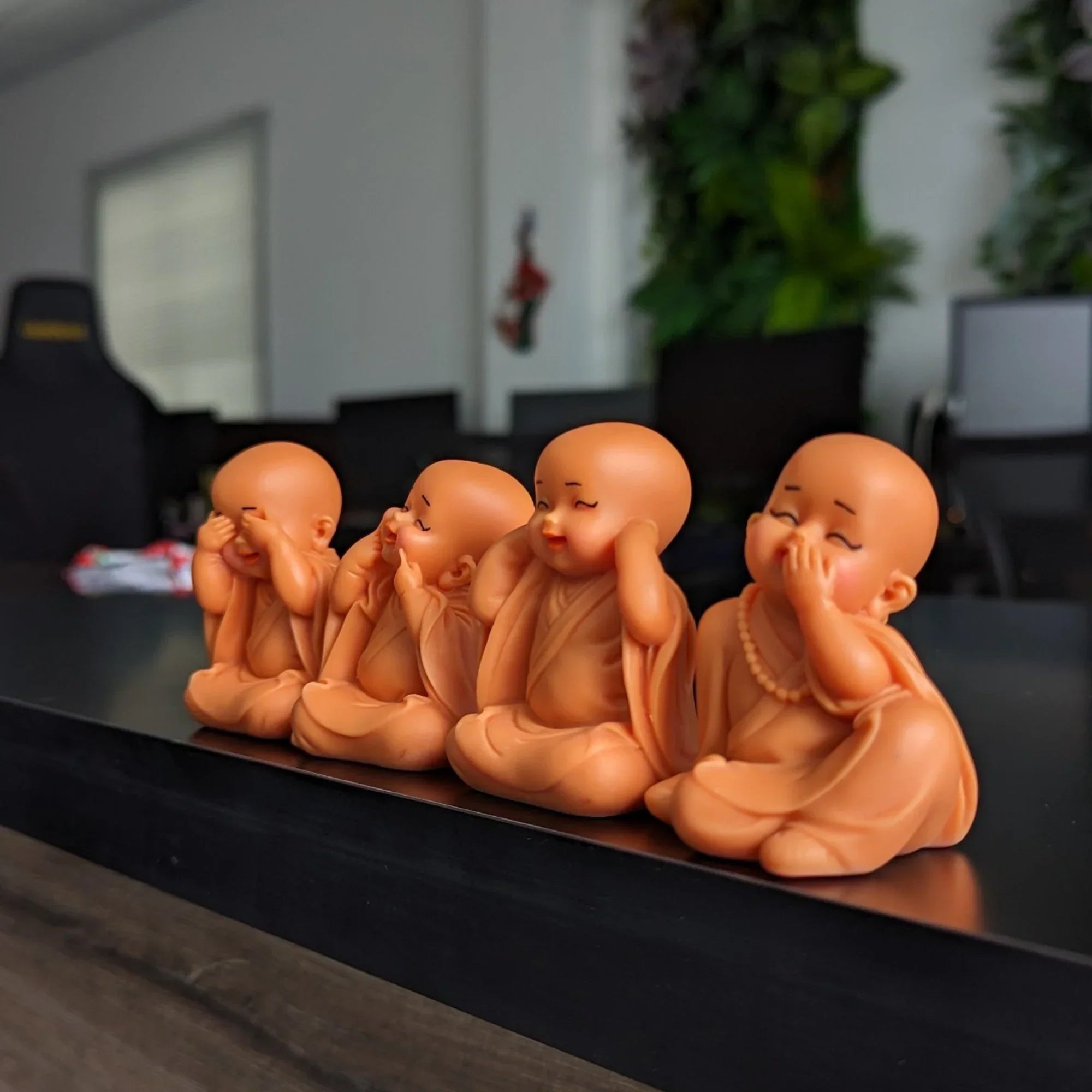 set 4 pink little monk buddha statues 1.jpg set 4 pink little monk buddha statues 1.jpg