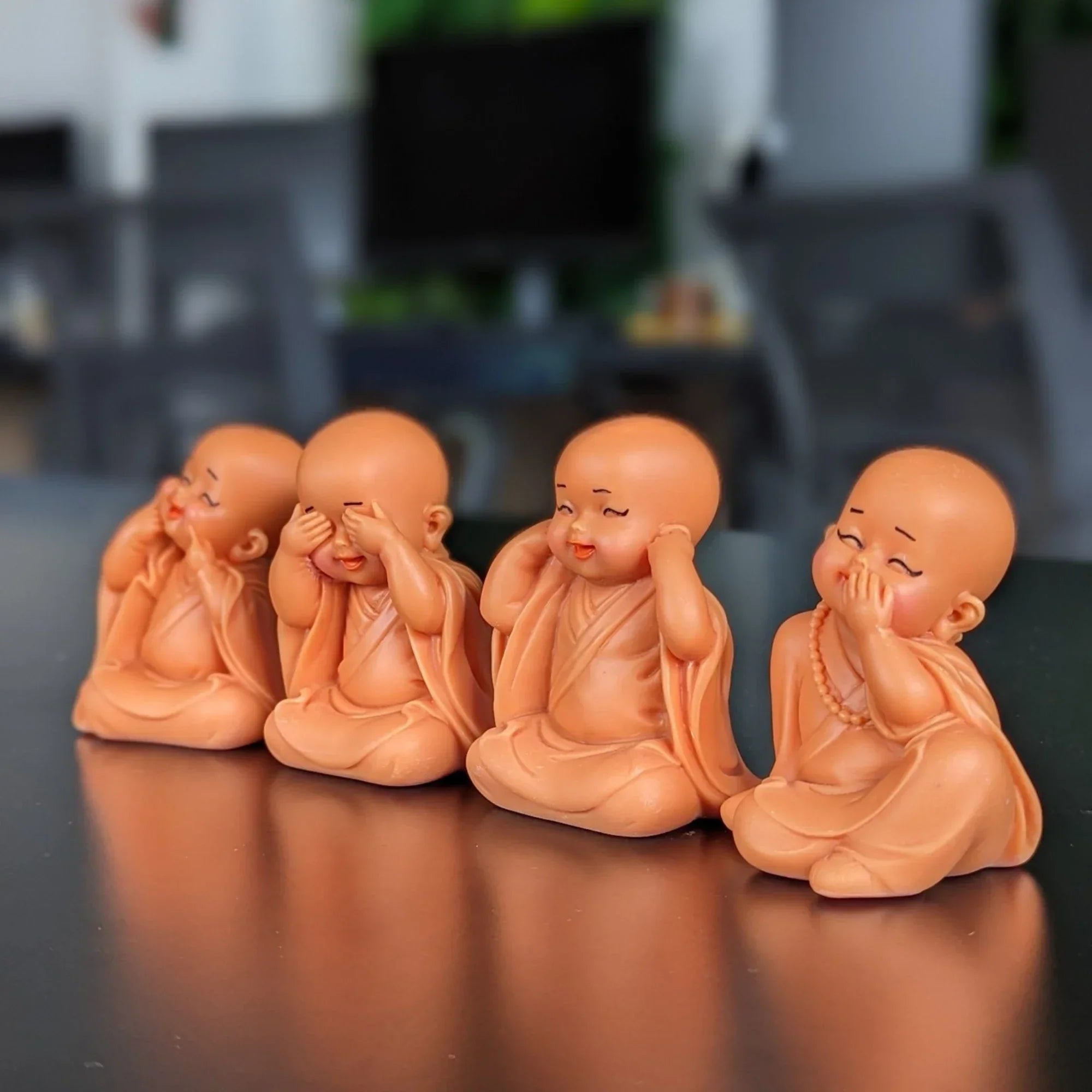 set 4 pink little monk buddha statues 6.jpg set 4 pink little monk buddha statues 6.jpg